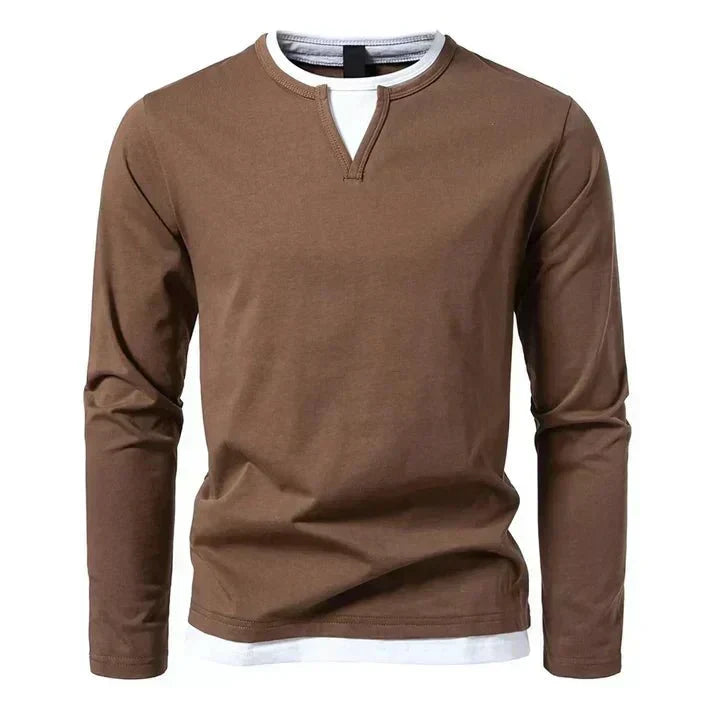 Alwin Premium Langærmet T-shirt i kæmmet bomuld